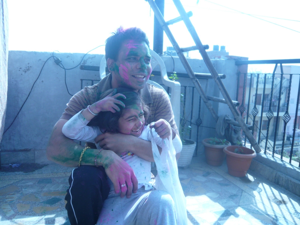 Day 8 - Enjoying Holi Festival With Family : Delhi, India (Mar'11) 14